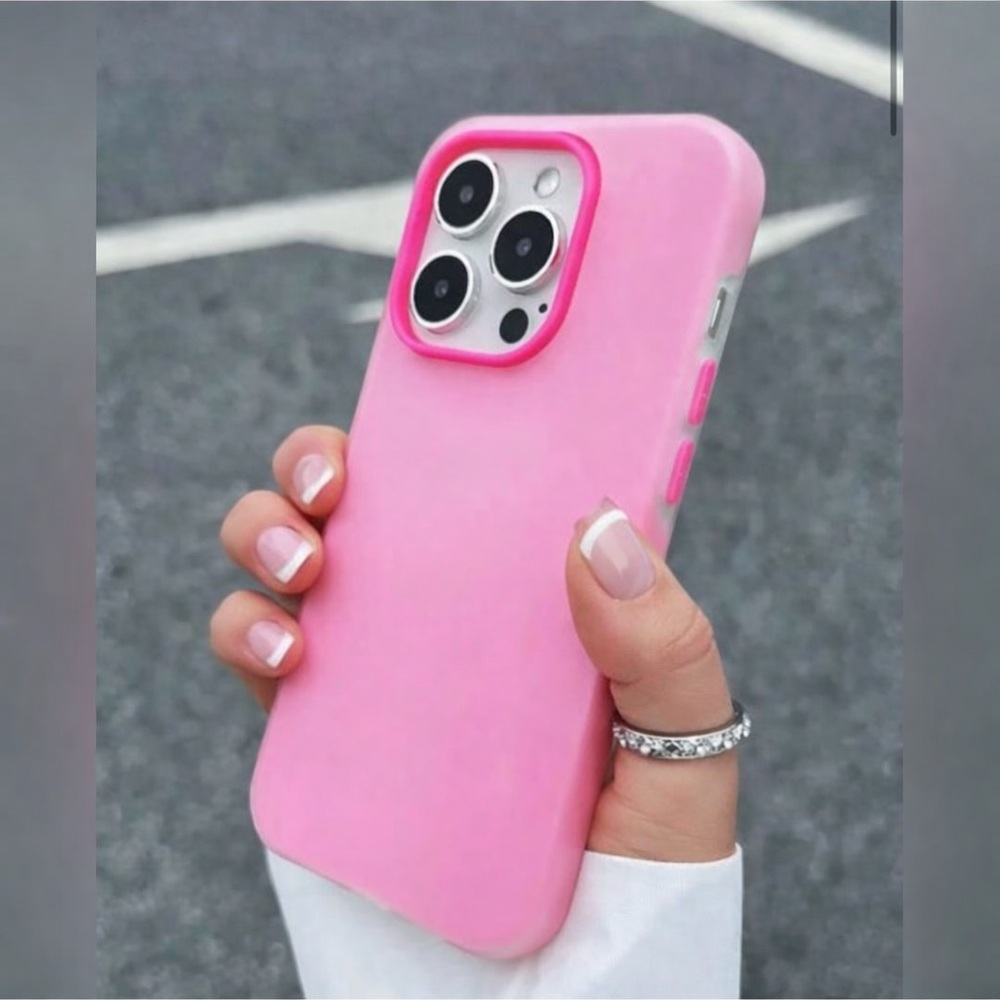 Apple iPhone Phone Case Soft Feel Anti-Slip Anti-Scratch Frosted Pink
